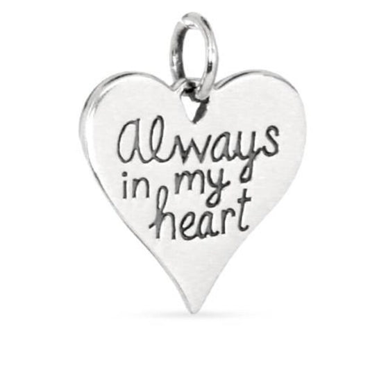 “Always in my heart” Charm