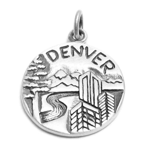 "Denver" CO "Mile High City" 2-Sided Charm