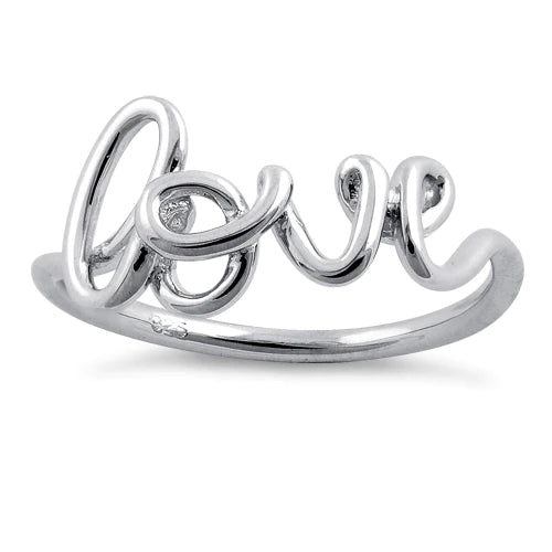 Sterling Silver Love Ring