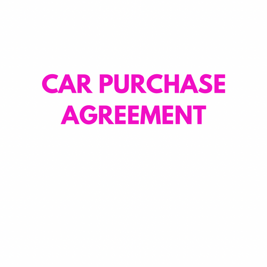 Car Purchase Agreement