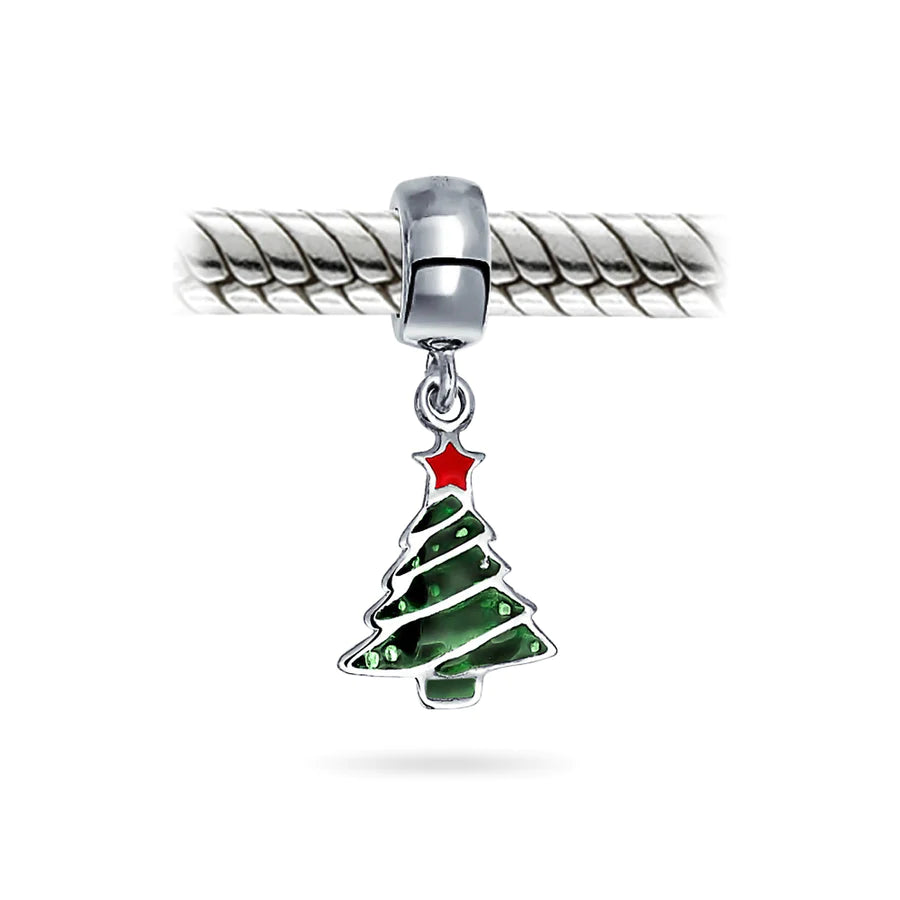 Christmas Tree Dangle Bead Charm