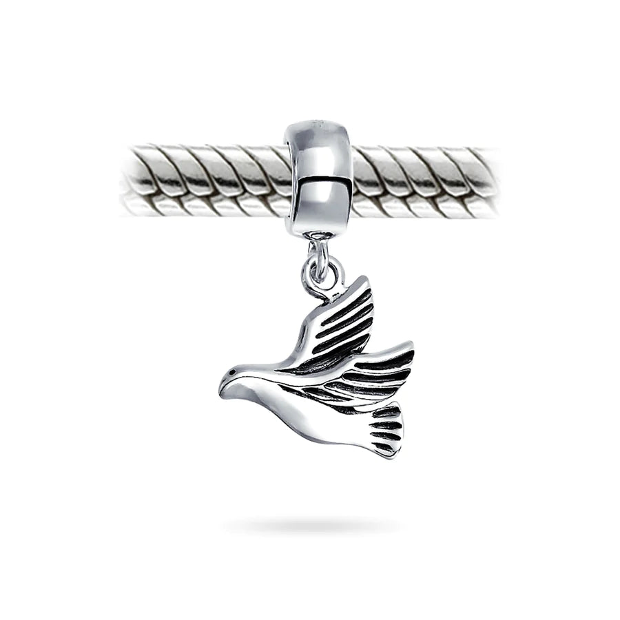 Dove Dangle Bead Charm