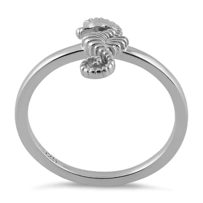 Sterling Silver Seahorse Ring