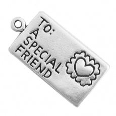 Special Friend Letter Charm