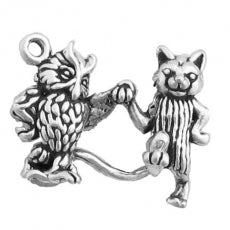 The Owl & the Pussy Cat Charm