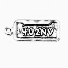 4U2NV Vanity Plate Text Charm