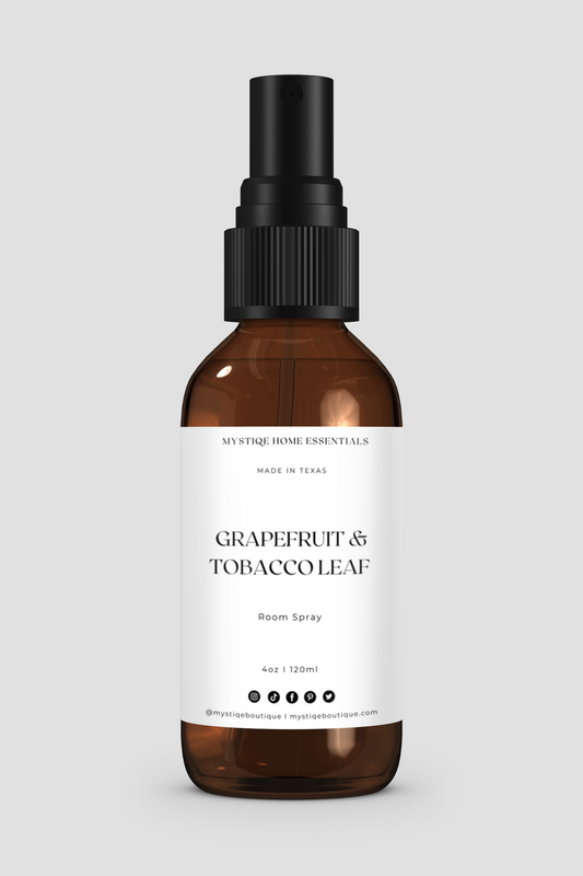 Amber Glass Spray Bottle Mockup