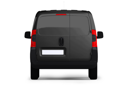 Delivery Van Car Rear/Back View Mockup