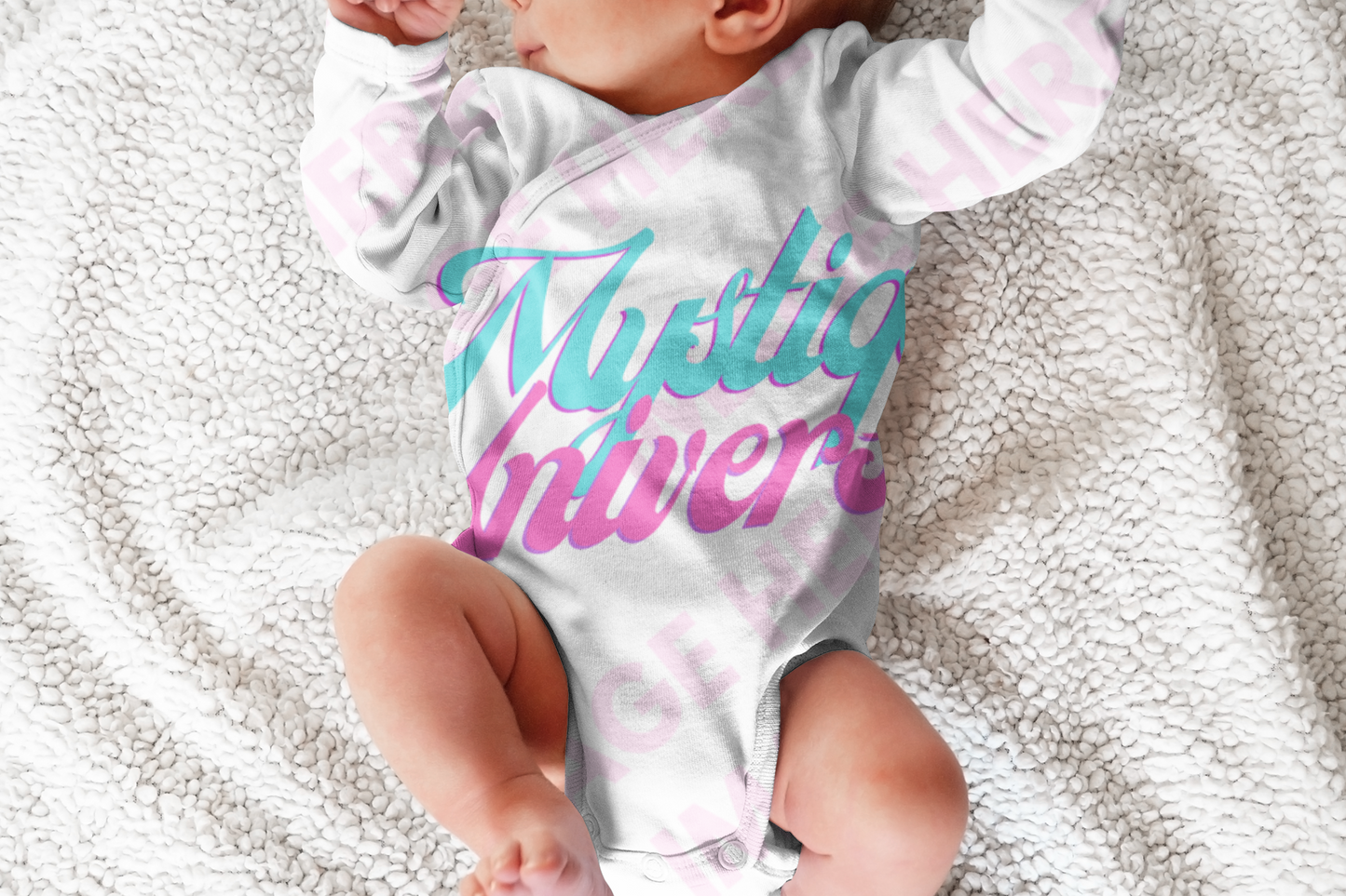 Newborn Baby Bodysuit Mockup Generator