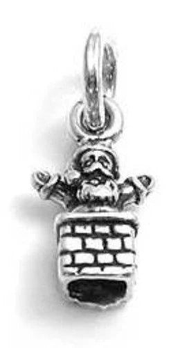 Santa Claus in Chimney Charm