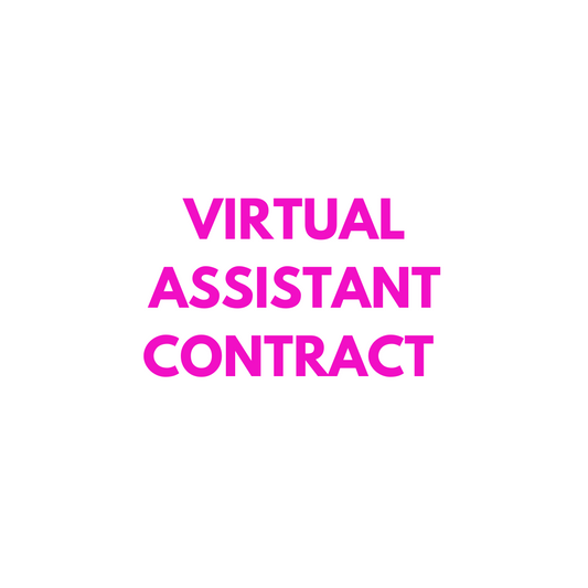 Virtual Assistant Contract