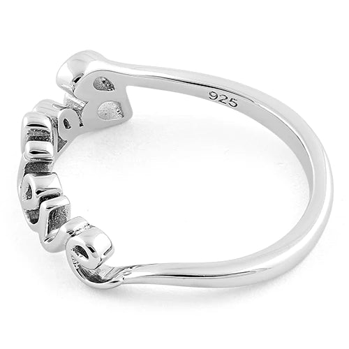 Sterling Silver "Believe" Ring