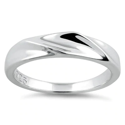 Sterling Silver Curvey Top Ring