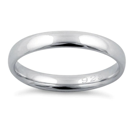 Sterling Silver Wedding Band 3mm