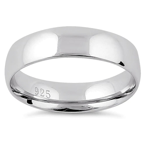 Sterling Silver Wedding Band 5mm