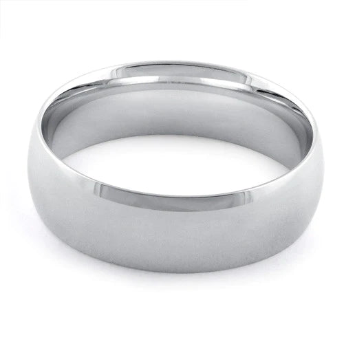 Sterling Silver Wedding Band 6mm